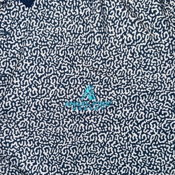 Greyson Men XL Navy Coral Dreams Polo Shirt Athletic Golf Tee Teal Trim - Picture 8 of 11